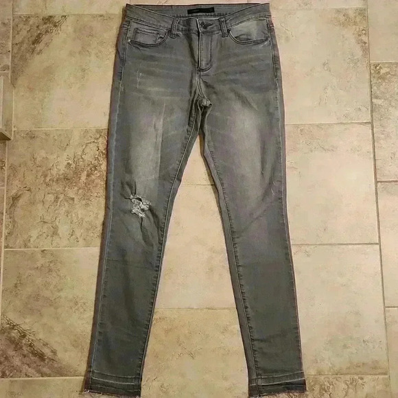 Harper Distressed Skinny Jegging - Picture 1 of 12